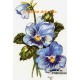 Blue Pansies  - #TOR953  -  PRINT