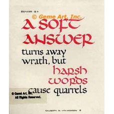 A Soft Answer  - #AOR8  -  PRINT