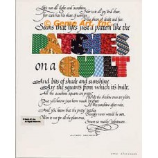 Patches On A Quilt  - #AOR5  -  PRINT