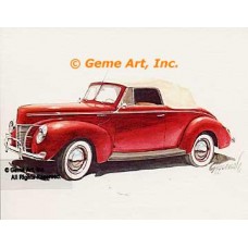 1940 Ford Deluxe Convertible  - #GOR17  -  PRINT