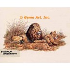 Lions  - #MOR910  -  PRINT