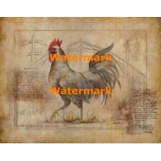 Rustic Fowl II  - #XXKL11241  -  PRINT