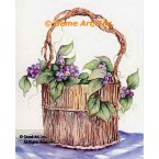 Grapes In A Basket  - #SOR124  -  PRINT