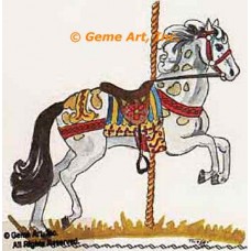 Carousel Horse  - #TOR817  -  PRINT