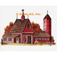 Red Barn  - #TOR428  -  PRINT