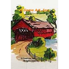 Covered Bridge  - #TOR119  -  PRINT