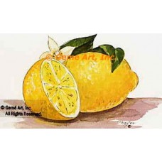 Sliced Lemon  - #TOR218  -  PRINT