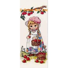 Patch Dress & Apples  - #TOR3565  -  PRINT