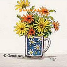 Flowers In A Cup  - #TOR40  -  PRINT