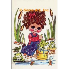 Frog Bathtime  - #TOR958  -  PRINT