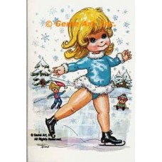 Ice Skating  - #TOR977  -  PRINT