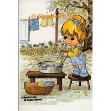 Laundry  - #TORG102  -  PARCHMENT PRINT