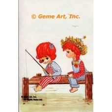 Fishing Friends  - #TORG109  -  PARCHMENT PRINT