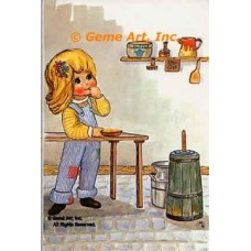 Butter Churn  - #TORG117  -  PARCHMENT PRINT