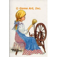 Spinning Wheel  - #TORG119  -  PARCHMENT PRINT