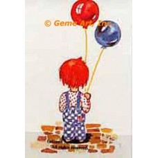 Balloons  - #TORG213  -  PARCHMENT PRINT