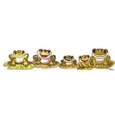 Frogs In A Row  - #TOR1022  -  PRINT