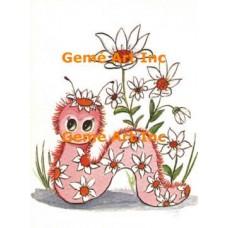 Cute Worm  - #TOR3011  -  PRINT