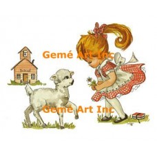 Mary Had A Little Lamb  - #TOR407  -  PRINT
