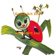 Cute Lady Bug  - #TOR49  -  PRINT