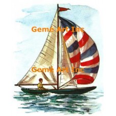 Sailboat  - #TORT287  -  PRINT