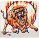 Ring of Fire Circus Tiger  - #TOR5051  -  PRINT