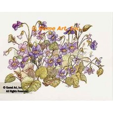 Violets  - #TOR5131  -  PRINT