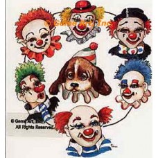 Clowns With Puppy Clown  - #TOR5216  -  PRINT