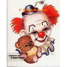 Clowns With Teddy Bear  - #TOR5217  -  PRINT