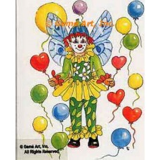 Fairy Clown With Balloons  - #TOR5222  -  PRINT