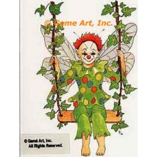 Fairy Clown On Swings  - #TOR5223  -  PRINT