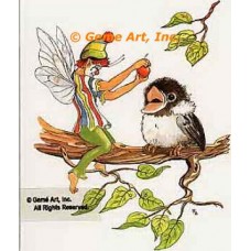Fairy Clown & Baby Bird  - #TOR5224  -  PRINT