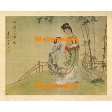 Woman In Field  - #XBCH124  -  PRINT