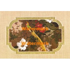 Bird on Red & White Flower Branch  - XBCH140  -  PRINT