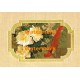 Bird on Red & White Flower Branch  - XBCH141  -  PRINT