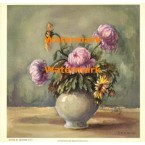 Chrysanthemums and Blackeyed Susans  - XBFL3  -  PRINT