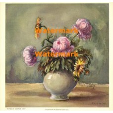 Chrysanthemums and Blackeyed Susans  - XBFL3  -  PRINT