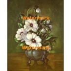 White Anemones  - #XBFL45  -  PRINT