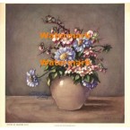 Scabiosa and Apple Blossoms  - #XBFL6  -  PRINT