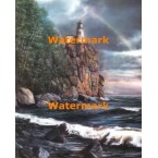 Rocky Cliff Lighthouse  - #XBKD0129  -  PRINT