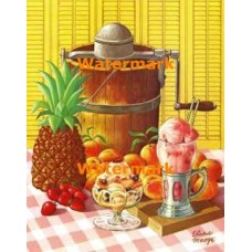 Homemade Ice Cream  - XBKM683  -  PRINT