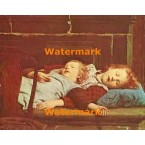 Sleeping Children On Porcelain Stove  - XBMC116  -  PRINT