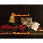 Still Life With N.Y. Herald And Butler's Hudibras  - XBMC126  -  PRINT