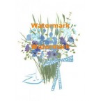Blue Bouquet  - #XRA1503  -  PRINT