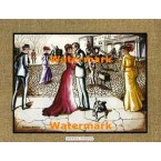 Sidewalk Romance  - #XKFL1184  -  PRINT