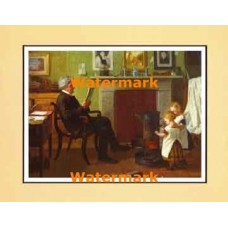 Evening With Grandfather  - XAR1943  -  PRINT