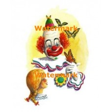 Butterfly Clown  - XD11445  -  PRINT