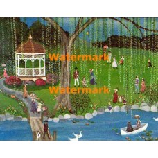 Croquet in the Park  - #XD11399  -  PRINT