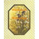 Irises  - XK1620DM-9  -  EMBOSSED PRINT WITH CUT "OPEN LATTICE-WORK MAT"