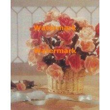 Roses & Ribbons  - #XKH2601  -  PRINT